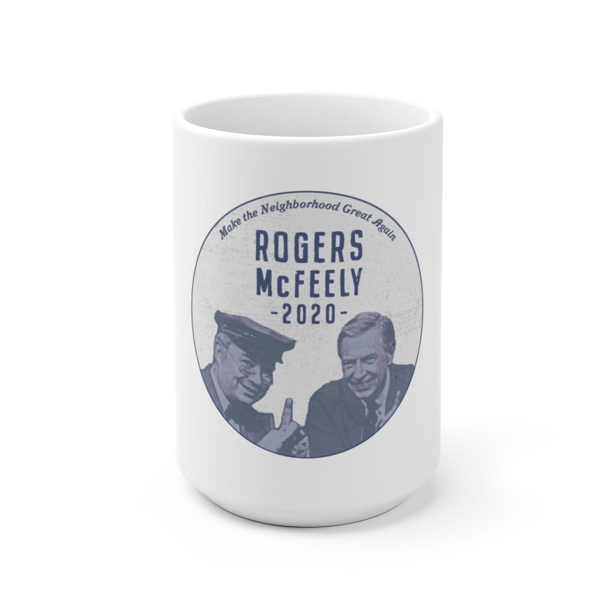 "Rogers/McFeely 2020" White Ceramic Mug - True Blue Gear
