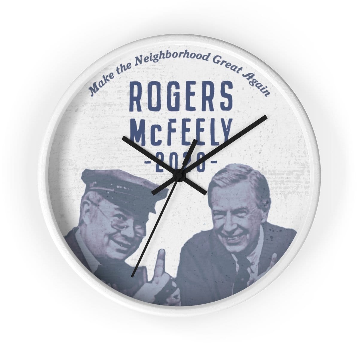"Rogers/McFeely 2020" Wall clock - True Blue Gear
