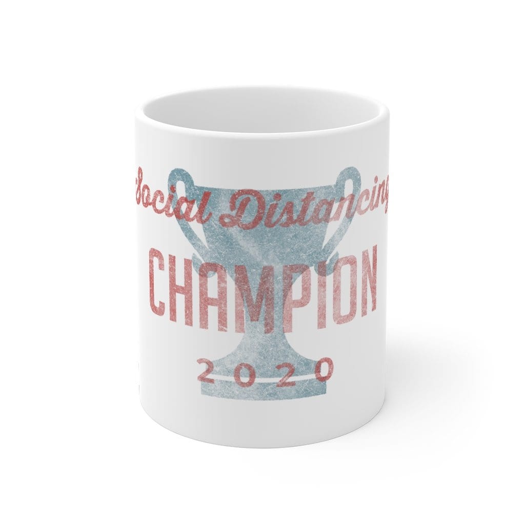 "Social Distancing Champion 2020" Coffee Mug - True Blue Gear