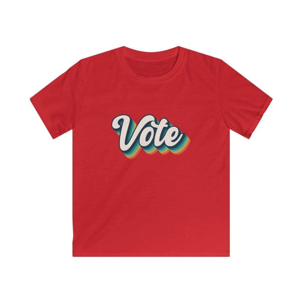 "Vote" Kids Softstyle Tee - True Blue Gear