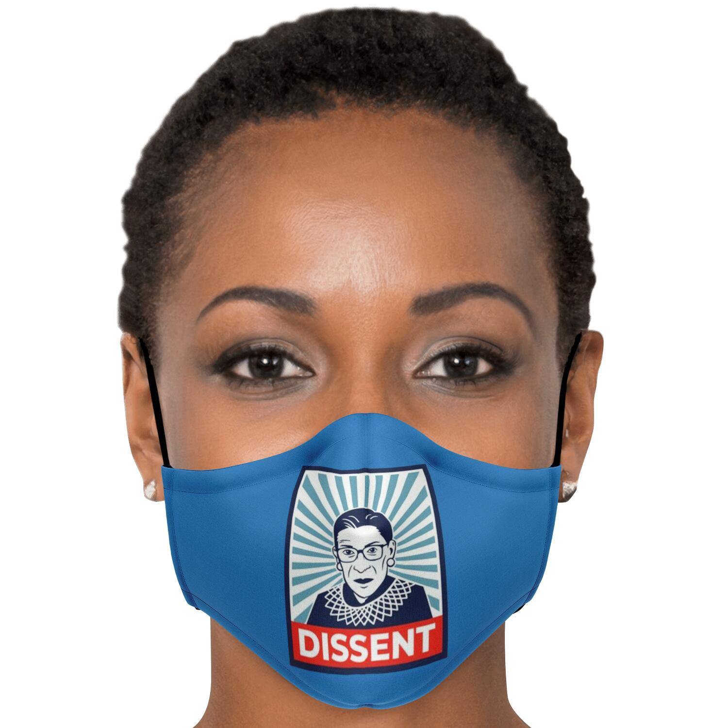RBG: DISSENT Face Mask - True Blue Gear