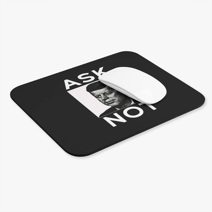 "JFK Ask Not" Mouse Pad (Rectangle) - True Blue Gear