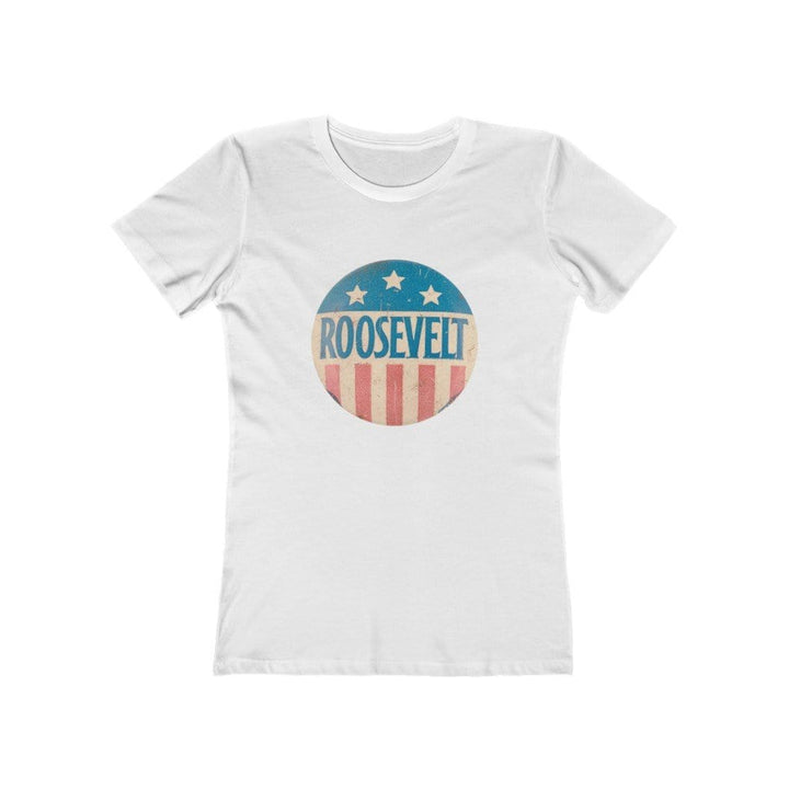 "Roosevelt" Campaign Button Women's Tee - True Blue Gear