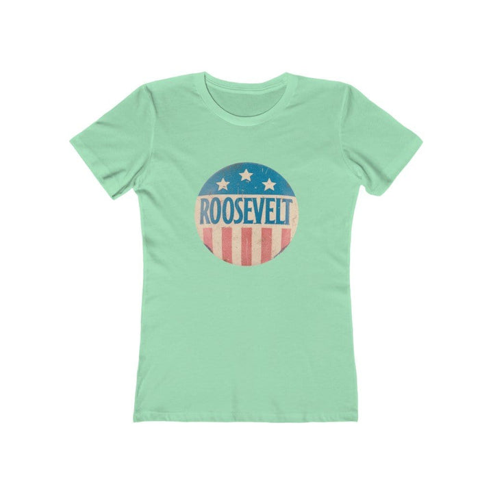 "Roosevelt" Campaign Button Women's Tee - True Blue Gear