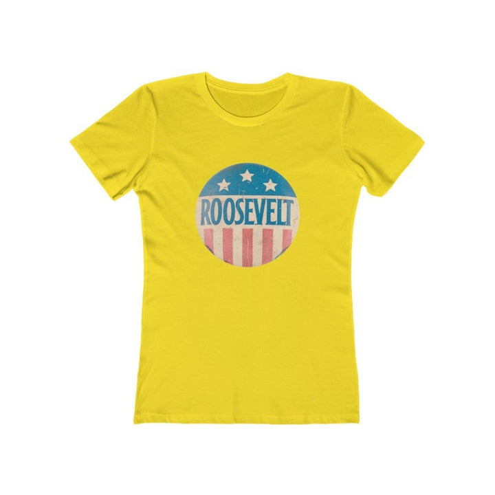 "Roosevelt" Campaign Button Women's Tee - True Blue Gear