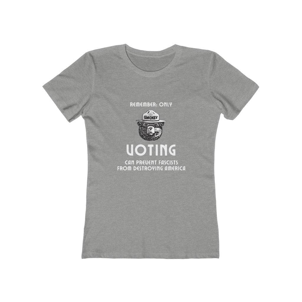 "Smokey The Bear: Only Voting" Women's Tee