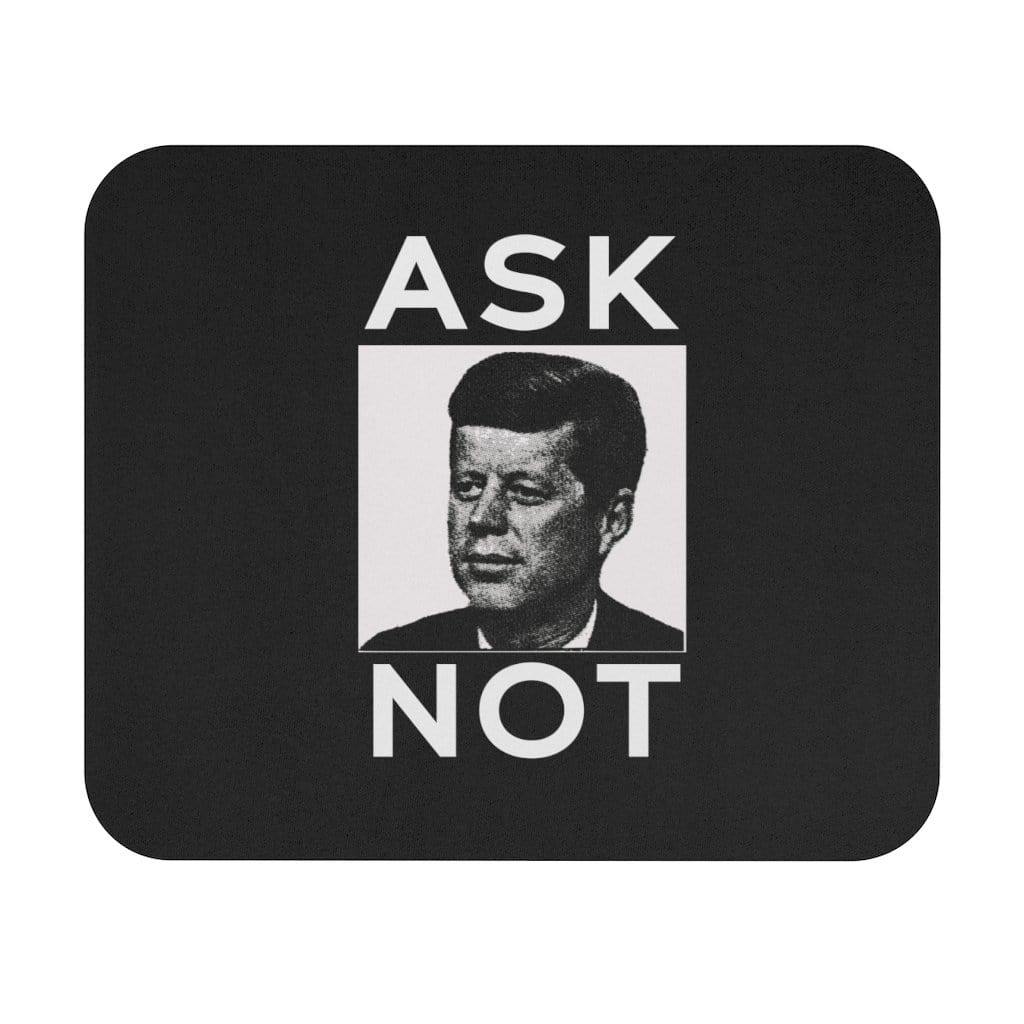 "JFK Ask Not" Mouse Pad (Rectangle) - True Blue Gear