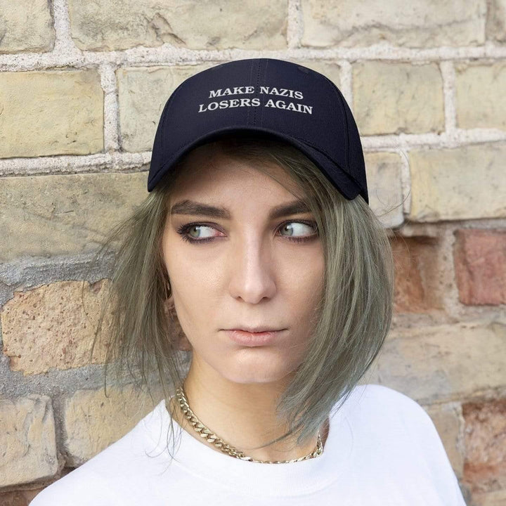 "Make Nazis Losers Again" Unisex Twill Hat - True Blue Gear