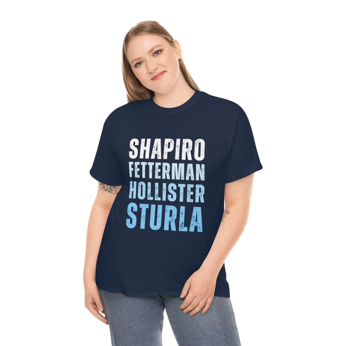 Shapiro, Fetterman, Hollister, Sturla Unisex Heavy Cotton Tee
