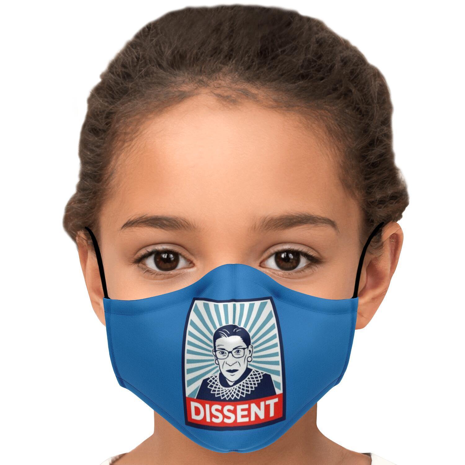 RBG: DISSENT Face Mask - True Blue Gear